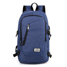 Load image into Gallery viewer, Fashion man laptop backpack usb charging computer backpacks casual style bags large male business travel bag backpack