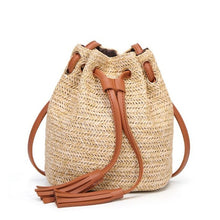 Load image into Gallery viewer, Bohemian Straw Bags for Women Circle Beach Handbags Summer Rattan Shoulder Bags Handmade Knitted Travel Big Totes Bag 2019 New