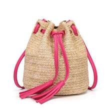 Load image into Gallery viewer, Bohemian Straw Bags for Women Circle Beach Handbags Summer Rattan Shoulder Bags Handmade Knitted Travel Big Totes Bag 2019 New